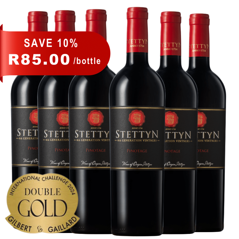 Stettyn Pinotage 2023 packs shot