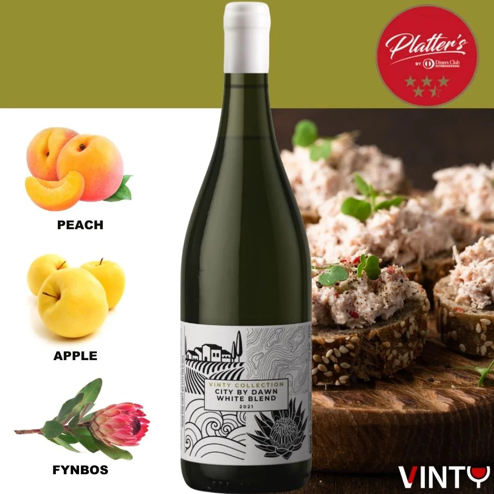 City by Dawn White Blend 2021 - Swartland - Image 2