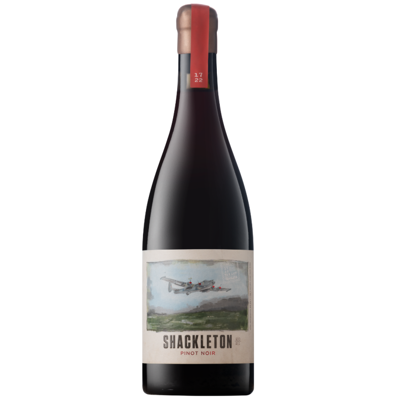 Bottle of Stettyn Shackleton Pinot Noir 2024 – South African red wine