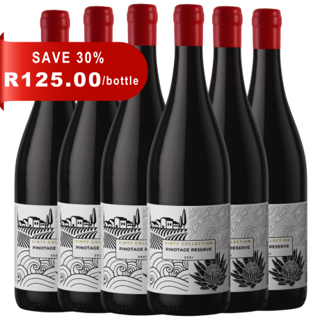 Bottle of Pinotage Reserve 2021 South African red wine – Vinty Collection