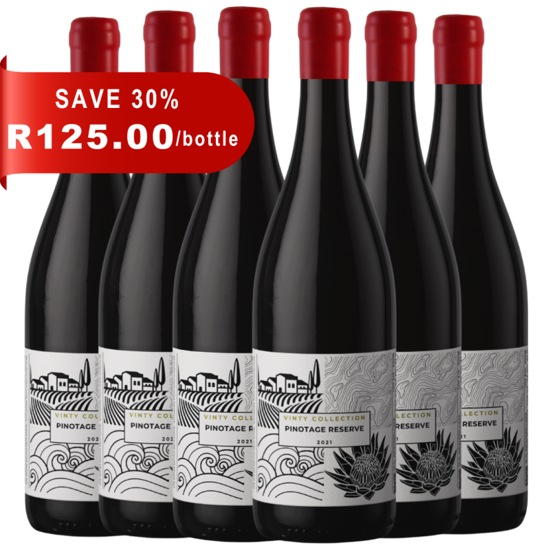 Bottle of Pinotage Reserve 2021 South African red wine – Vinty Collection