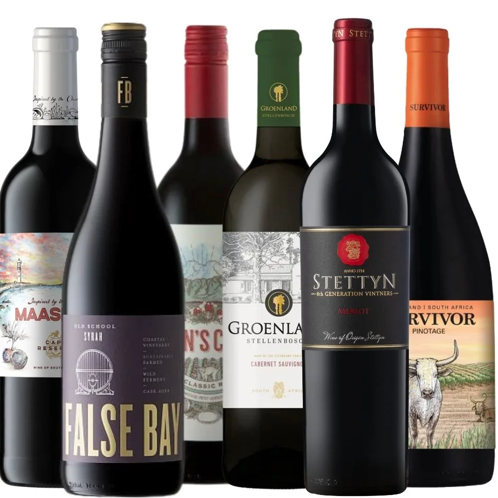 Red Discovery Mixed Case Bottle shots