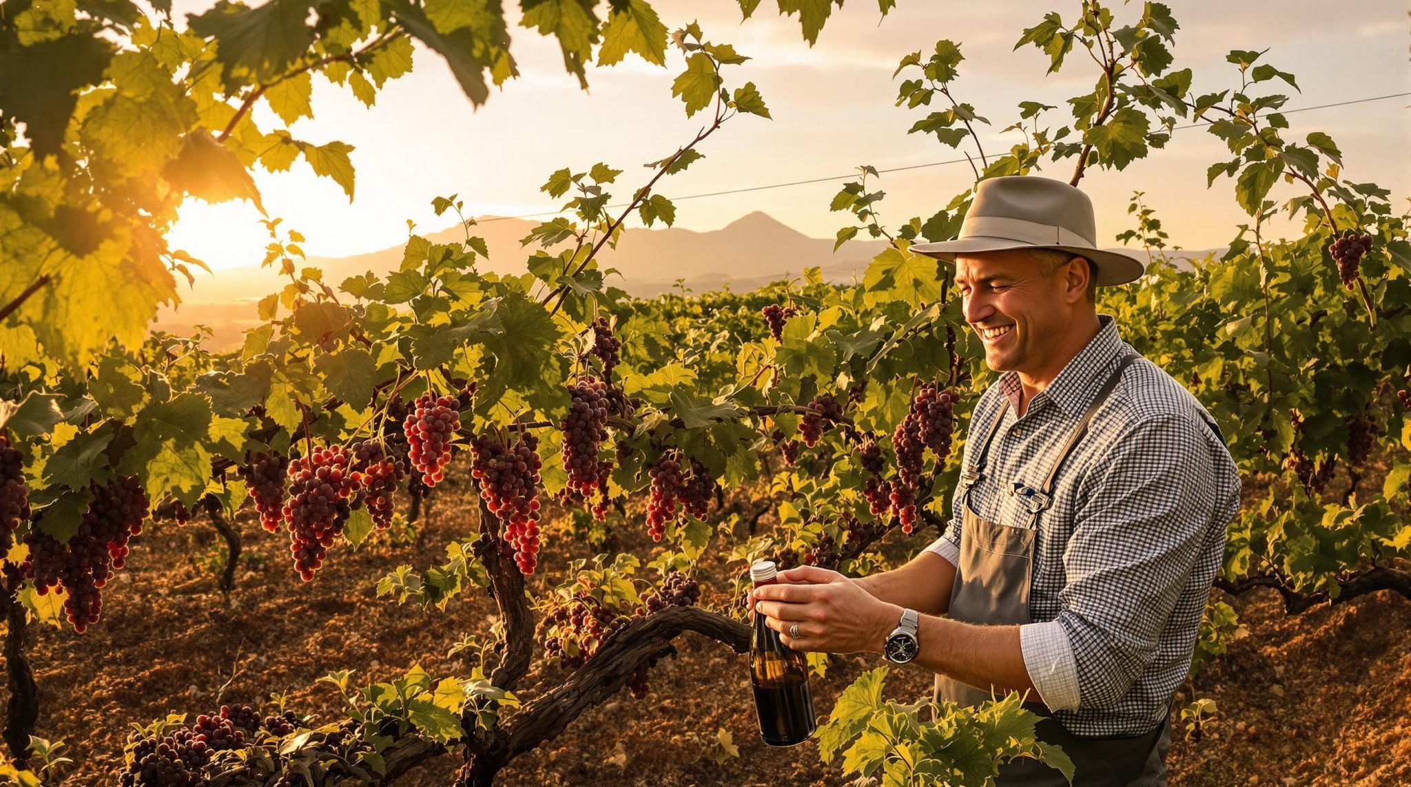 South Africa Syrah vineyard