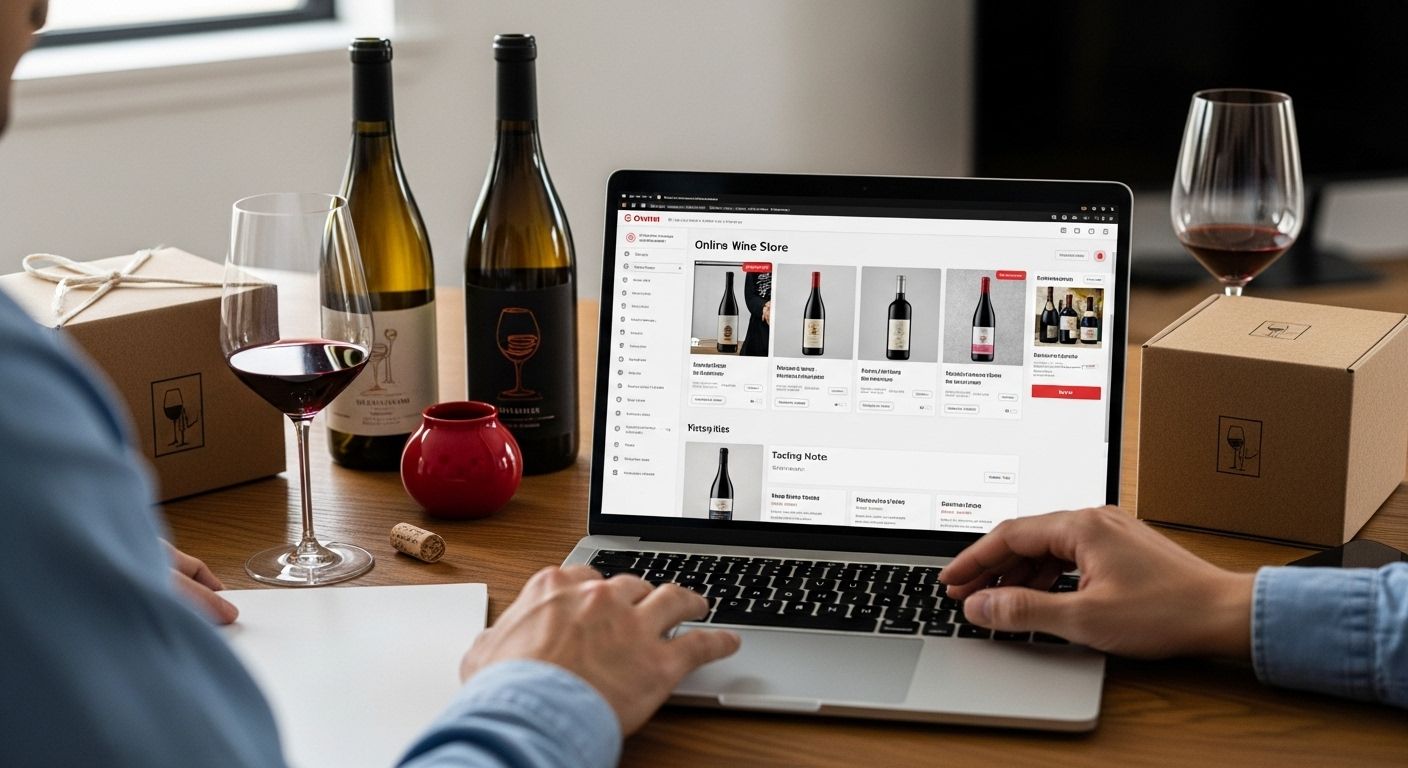 wine shopping online process