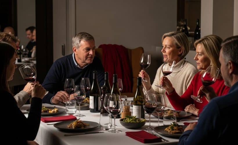 winter wine tasting, South Africa, cozy dining