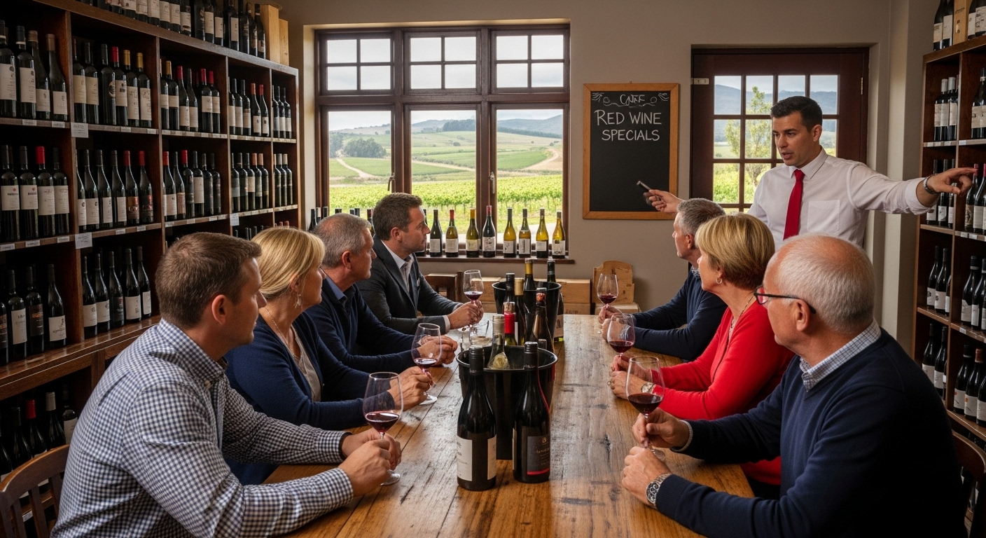 red wine tasting, Cape Town wine shop, wine specials