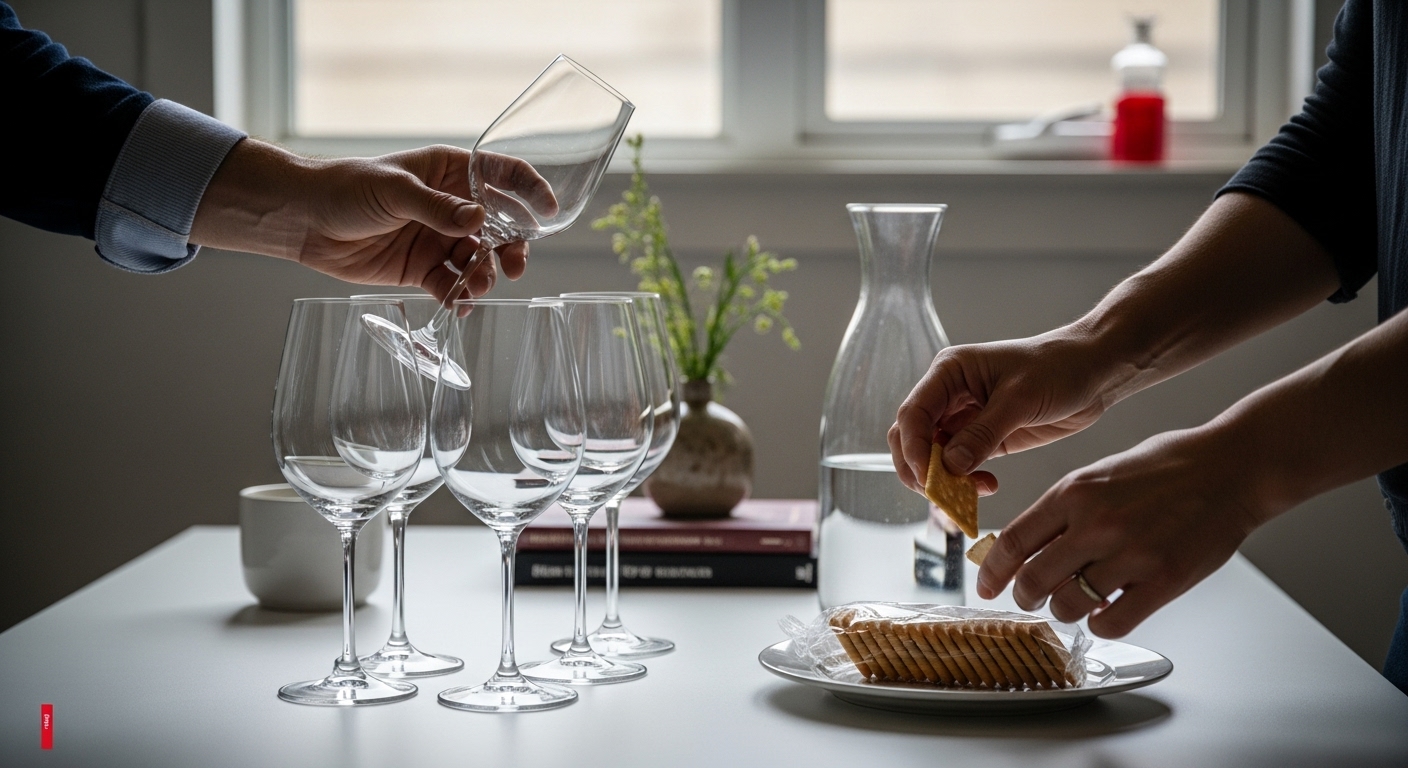 how to taste wine, wine tasting environment, setup