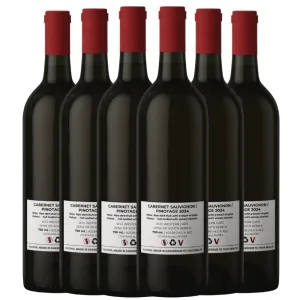Cabernet Pinotage 2024 personalised labels unlabeled