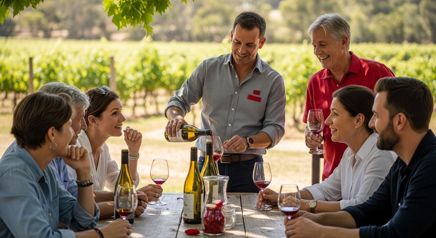 wine mixed vineyard tasting
