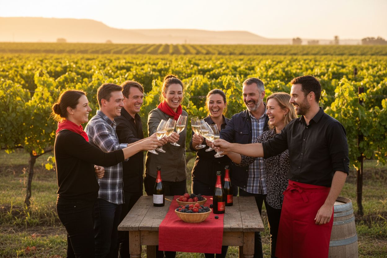 MCC wine vineyard celebration