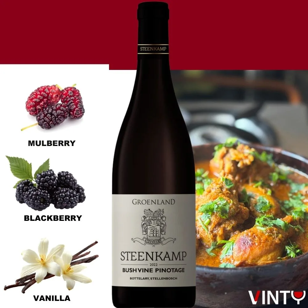 Groenland Steenkamp Bush Vine Pinotage 2022 - Image 2